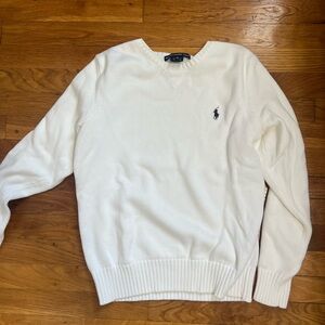 Ralph Lauren Women’s Cream V-Neck Sweater